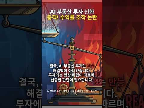 AI 부동산 투자, 2026년 재테크 함정일까? 꼼꼼 분석