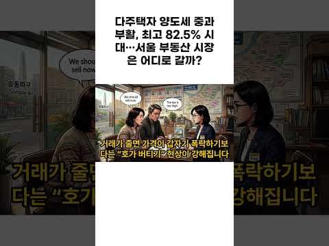 다주택자 양도세 중과, 부동산 시장 급매 증가? 현명한 재테크 전략
