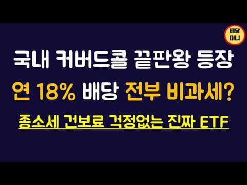 재테크 신개념 비과세 ETF 플러스 200 커버드콜 액티브 이거였네!